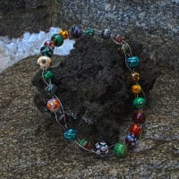 Collier aus Muranoglas-Perlen