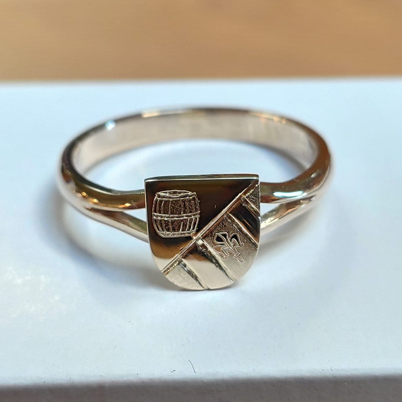 Ehrenring Gemeindewappen Salzweg Gold – Bild 6