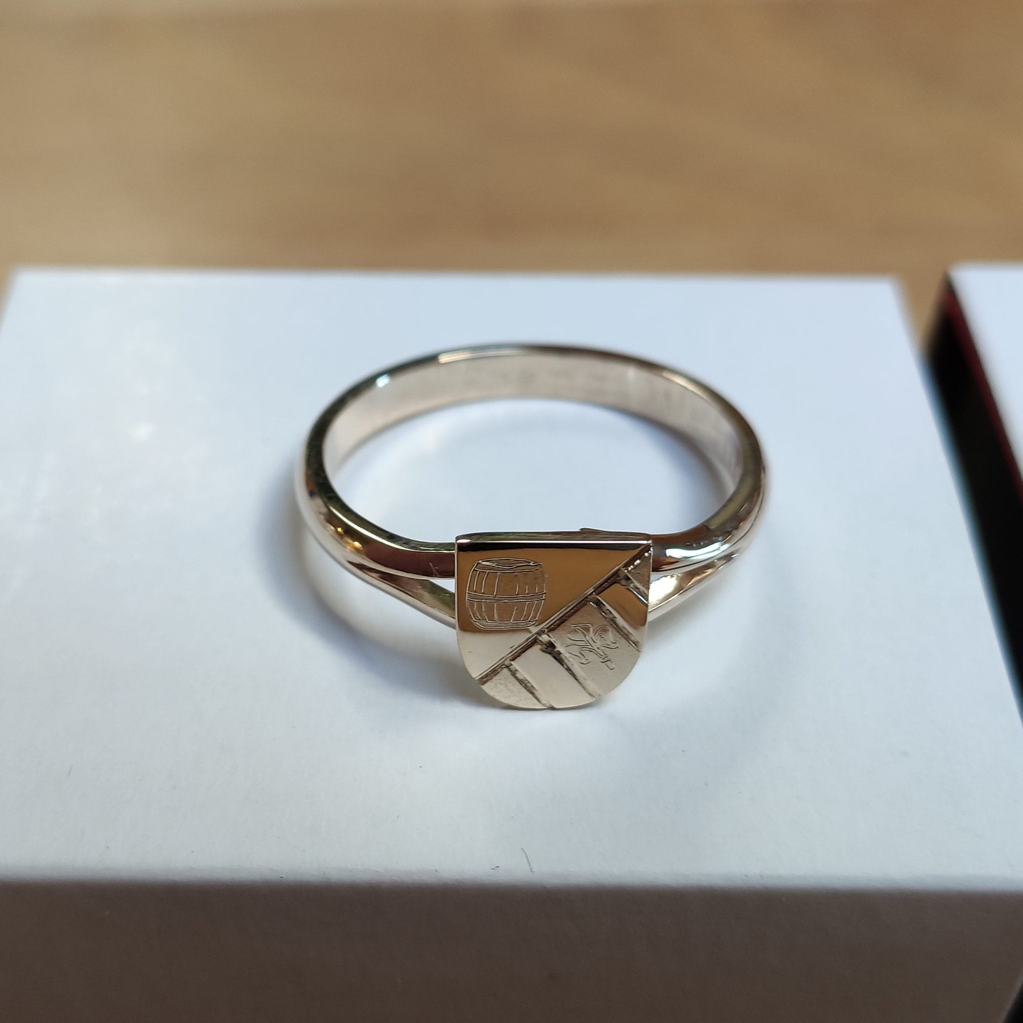 Ehrenring Gemeindewappen Salzweg Gold – Bild 7