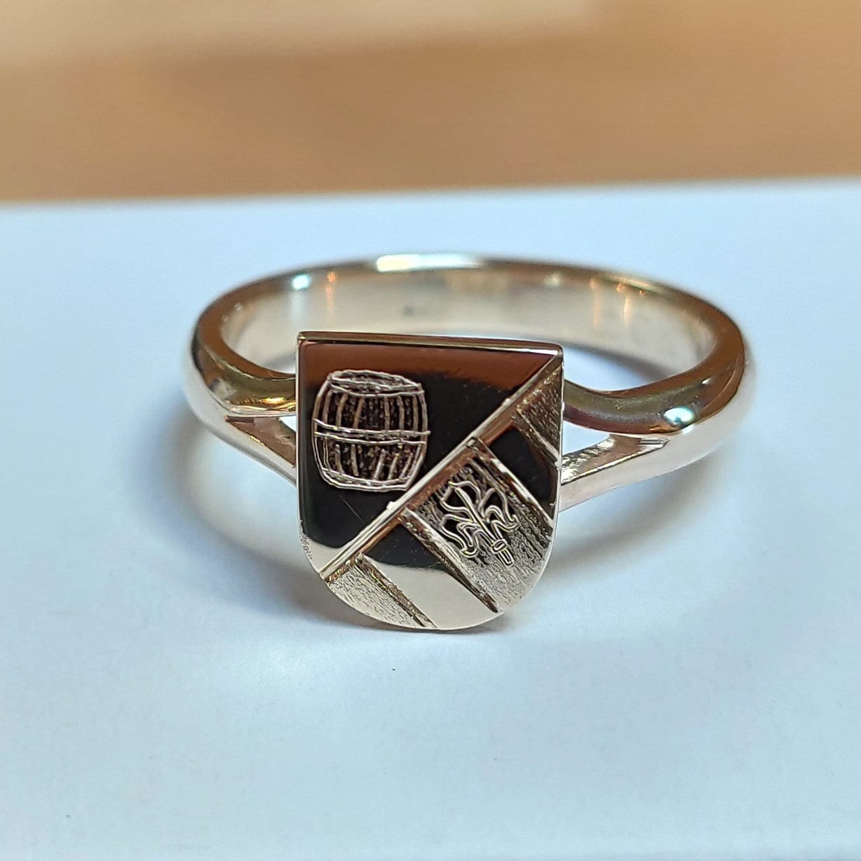 Ehrenring Gemeindewappen Salzweg Gold – Bild 10