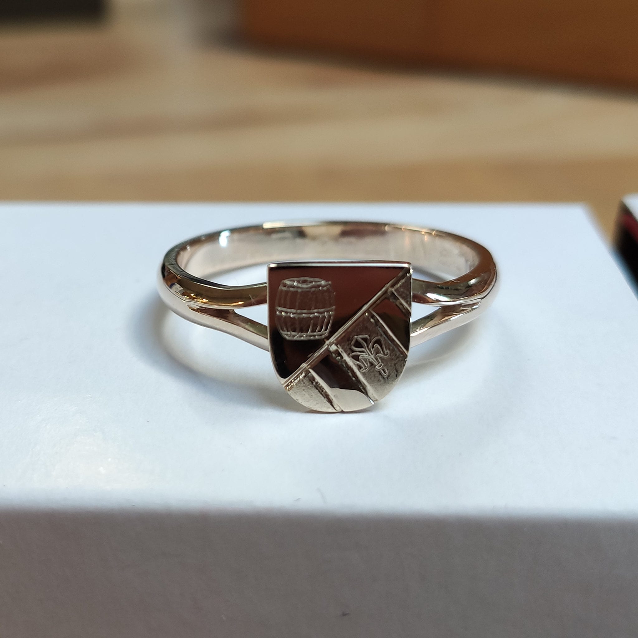 Ehrenring Gemeindewappen Salzweg Gold – Bild 15