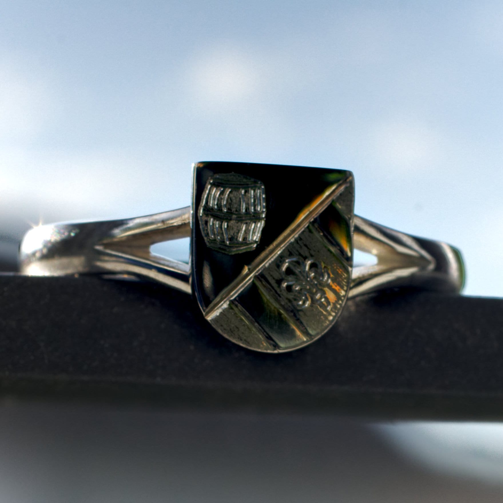 Ehrenring Gemeindewappen Salzweg Silber – Bild 5