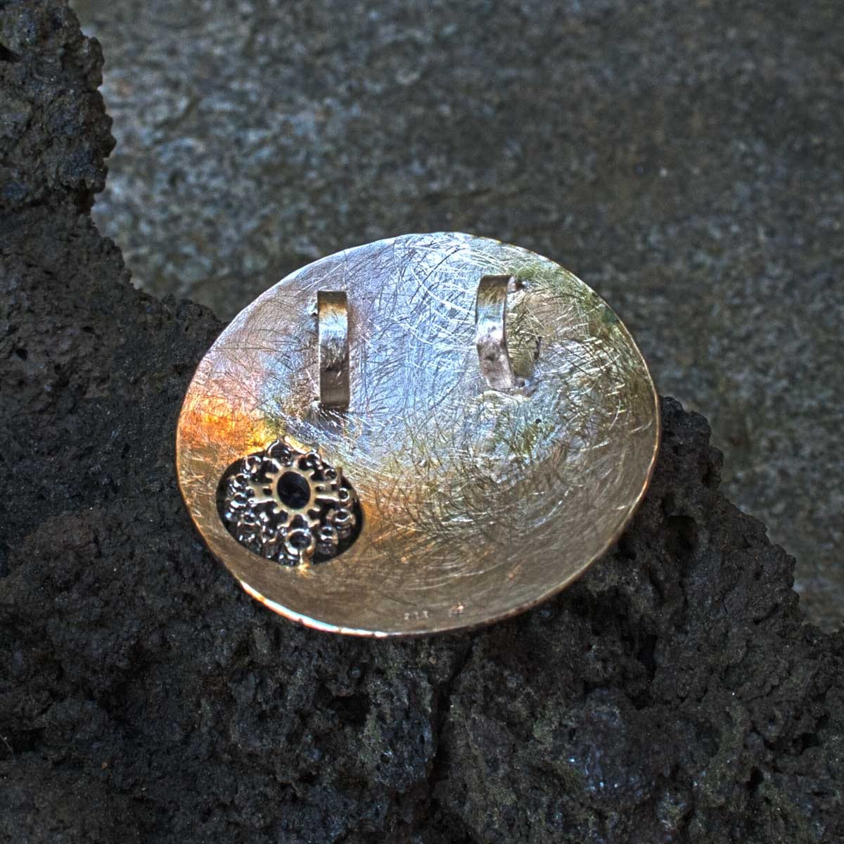 Anhänger Weißgoldscheibe