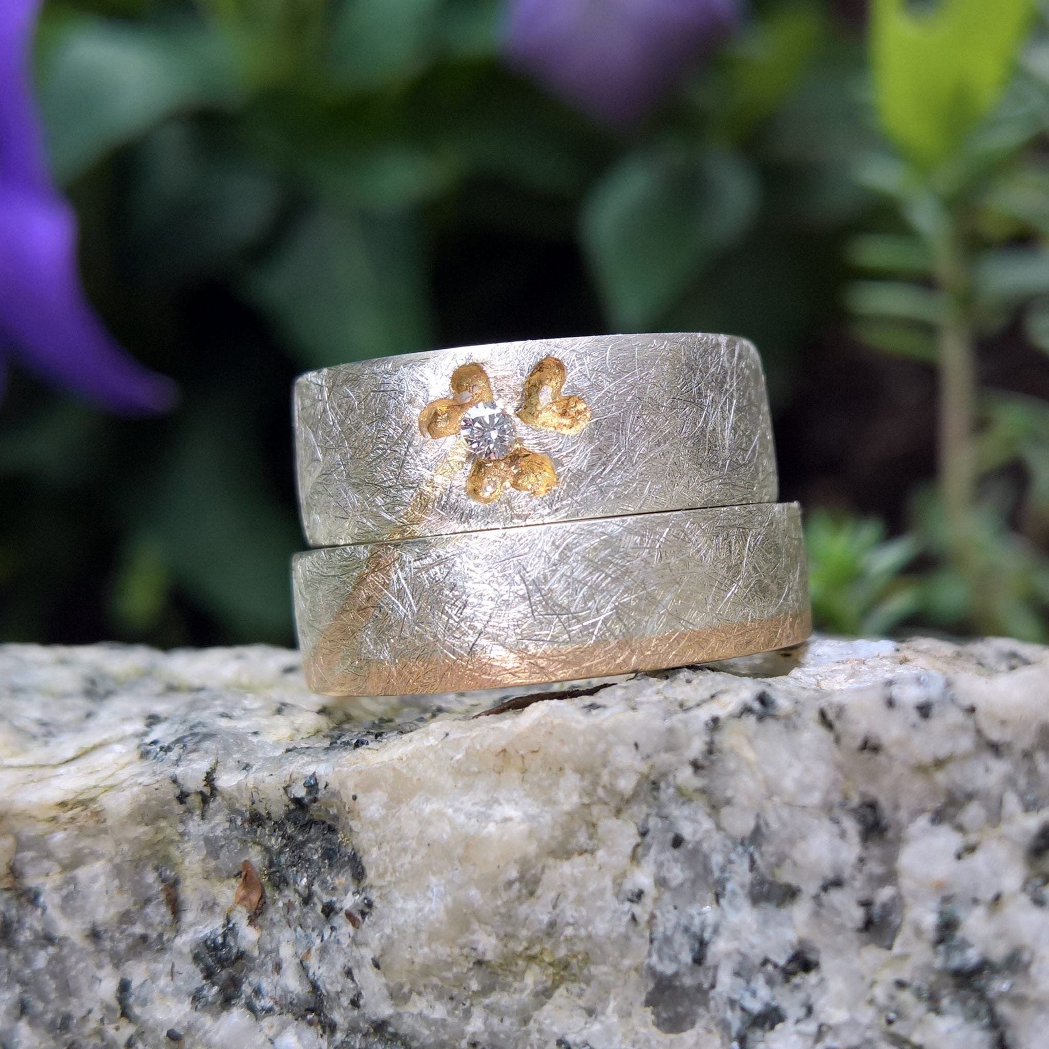 zweifarbige Trauringe