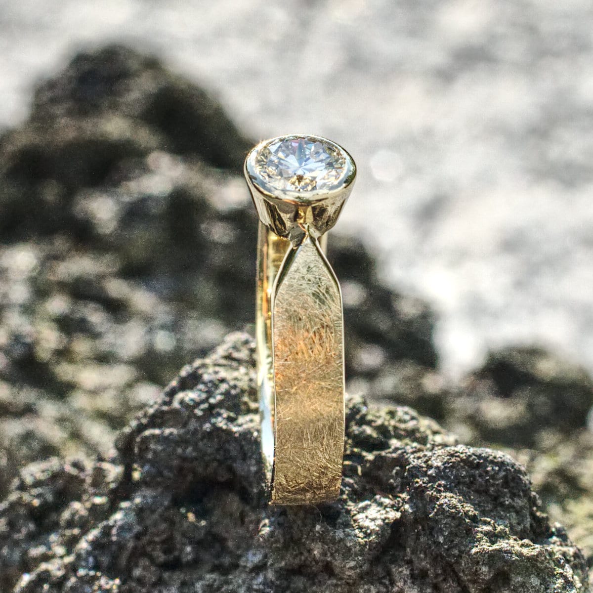 Solitär mit Brillant