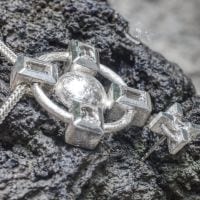 Kreuz Bergkristall Anhänger