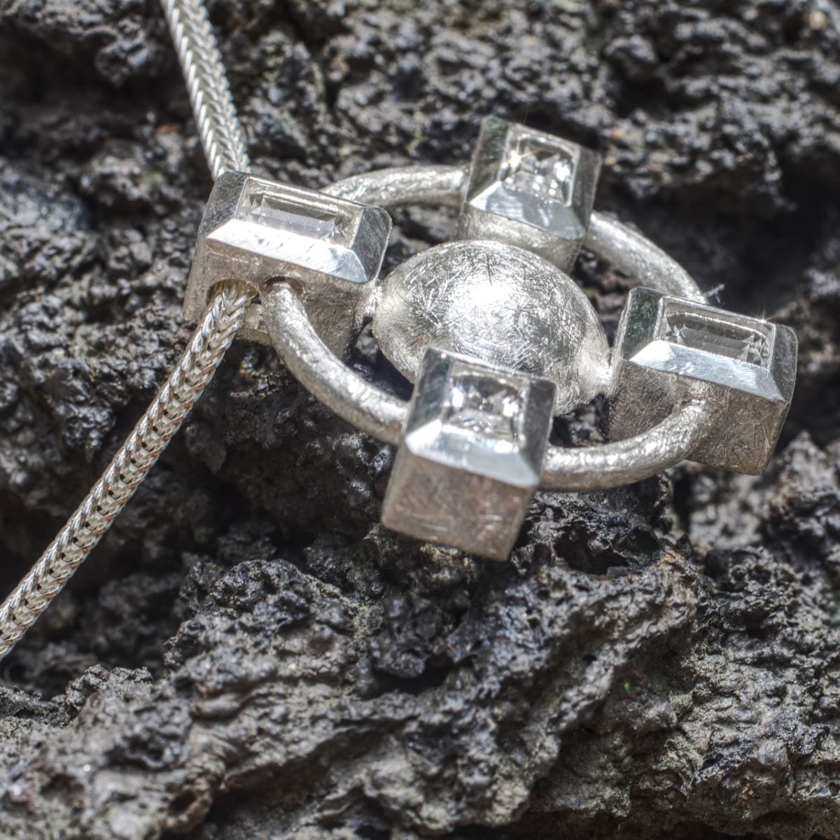 Kreuz Bergkristall Anhänger