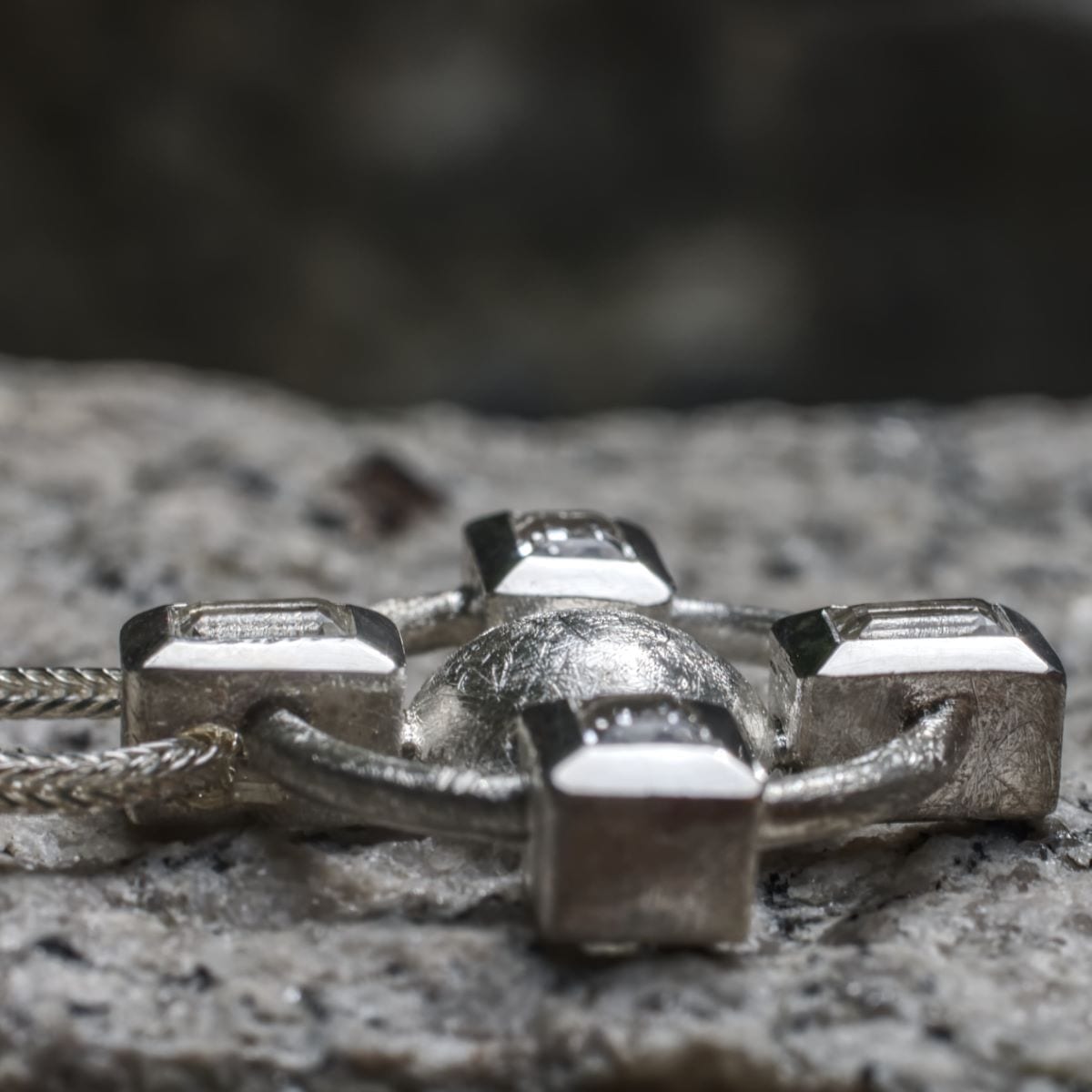 Anhänger Kreuz Bergkristall