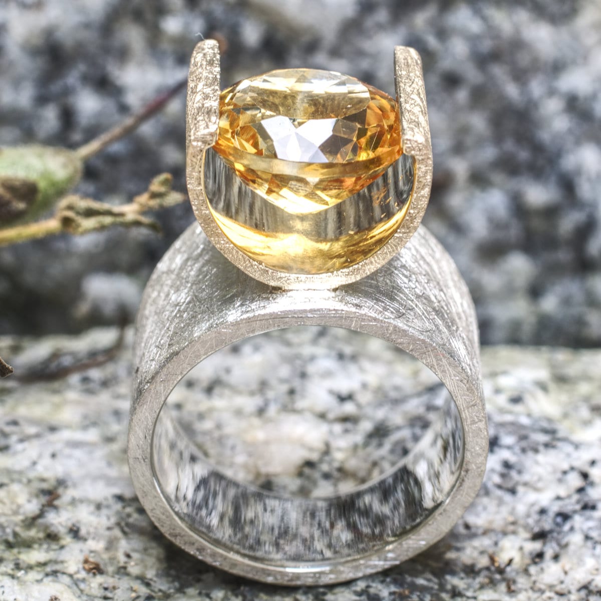 zweifarbiger Ring Citrin – Bild 8