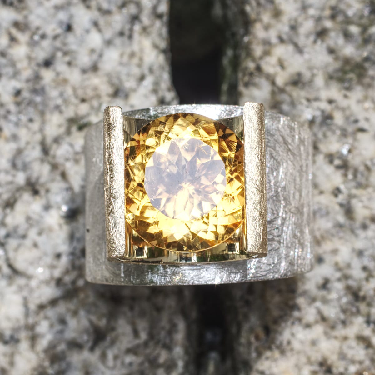 zweifarbiger Ring Citrin – Bild 7