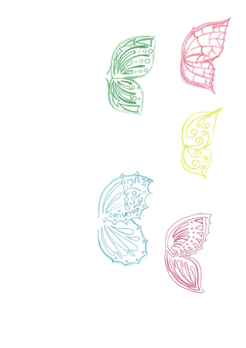 Haarspange zweifarbiger Schmetterling – Bild 19