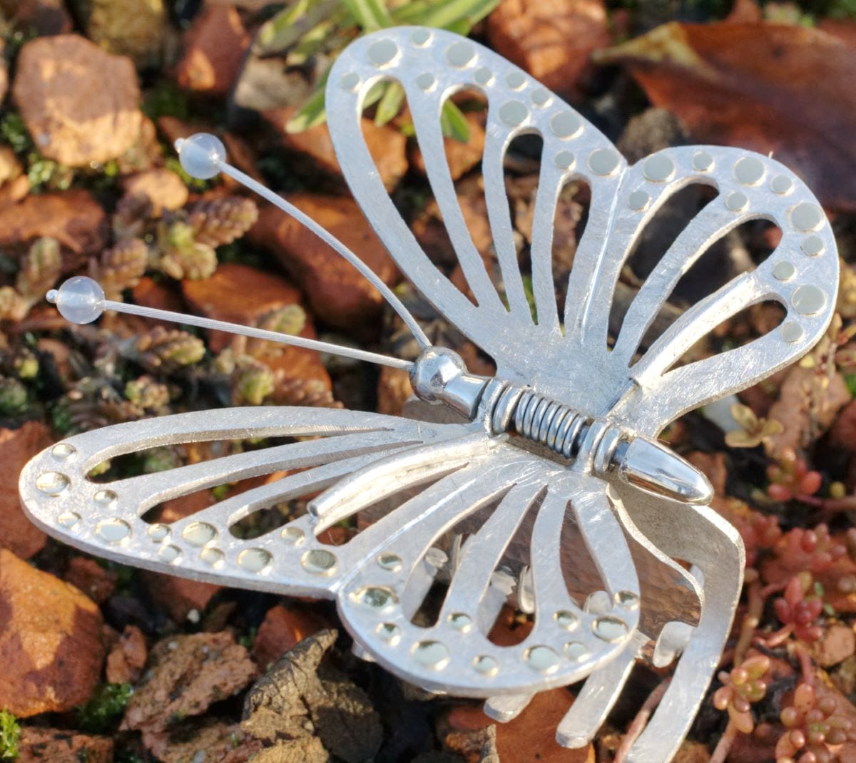 Haarspange zweifarbiger Schmetterling – Bild 3