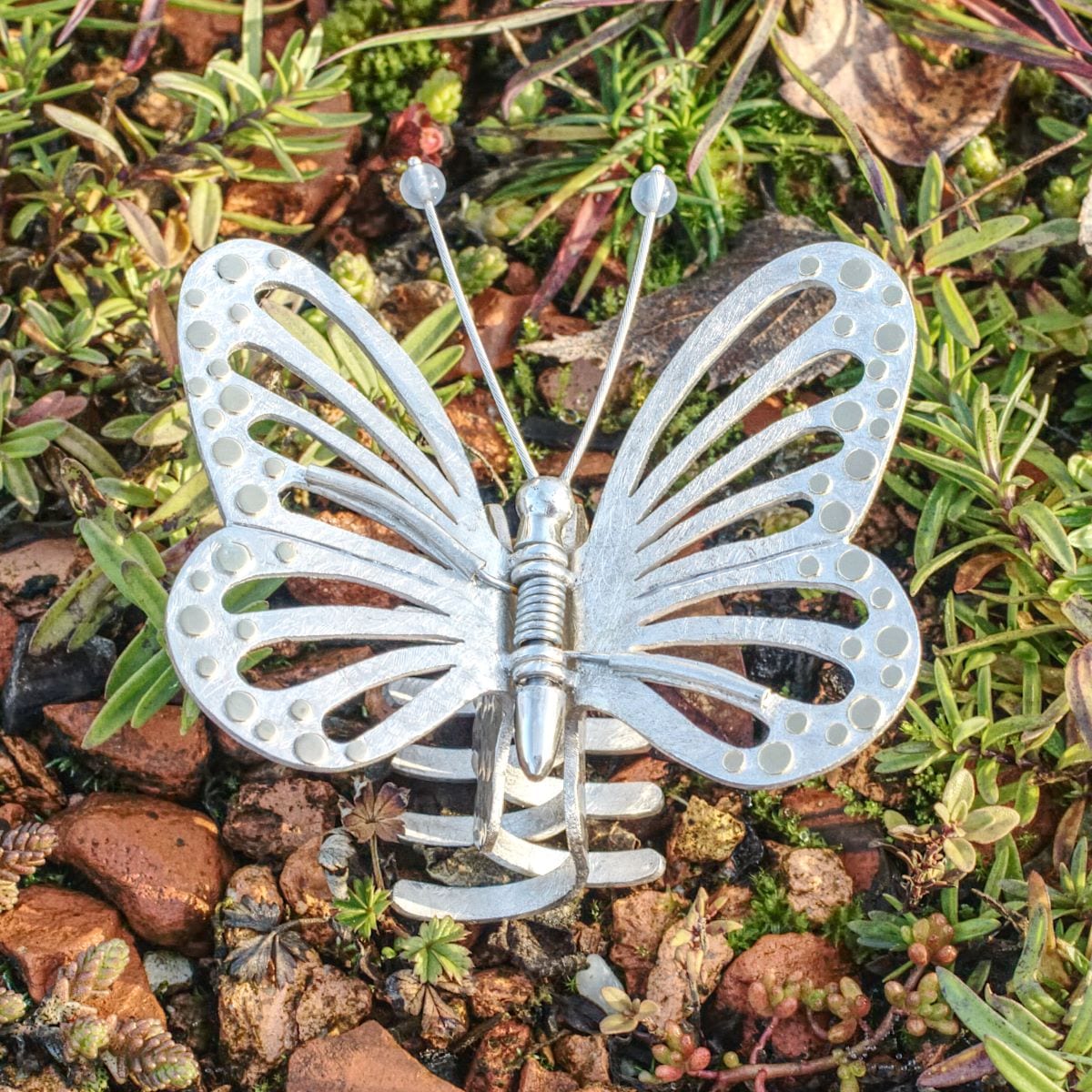 Haarspange zweifarbiger Schmetterling – Bild 5