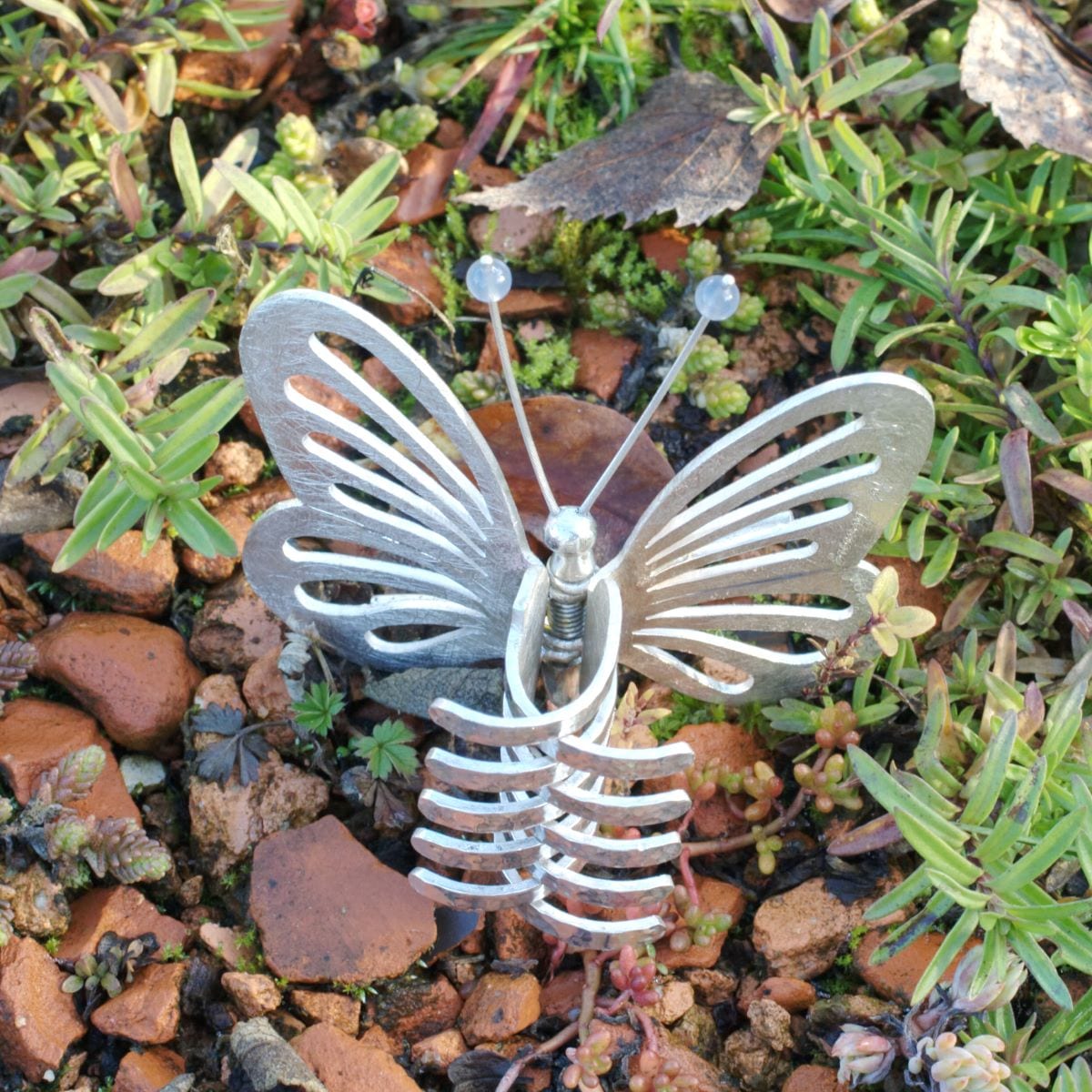 Haarspange zweifarbiger Schmetterling – Bild 7