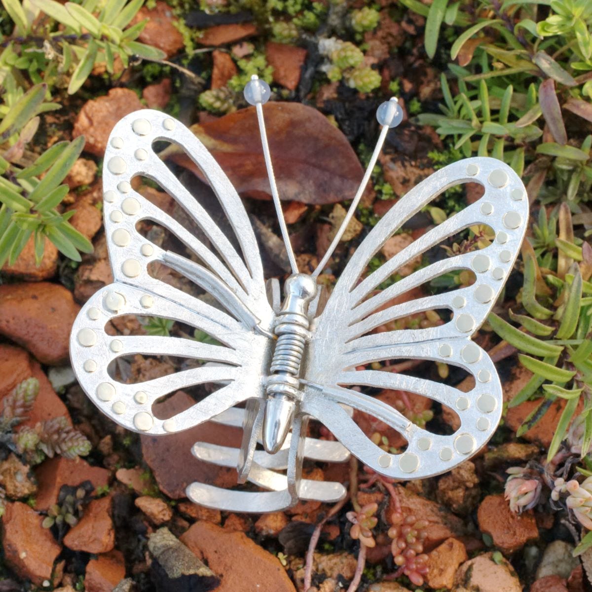 Haarspange zweifarbiger Schmetterling – Bild 8