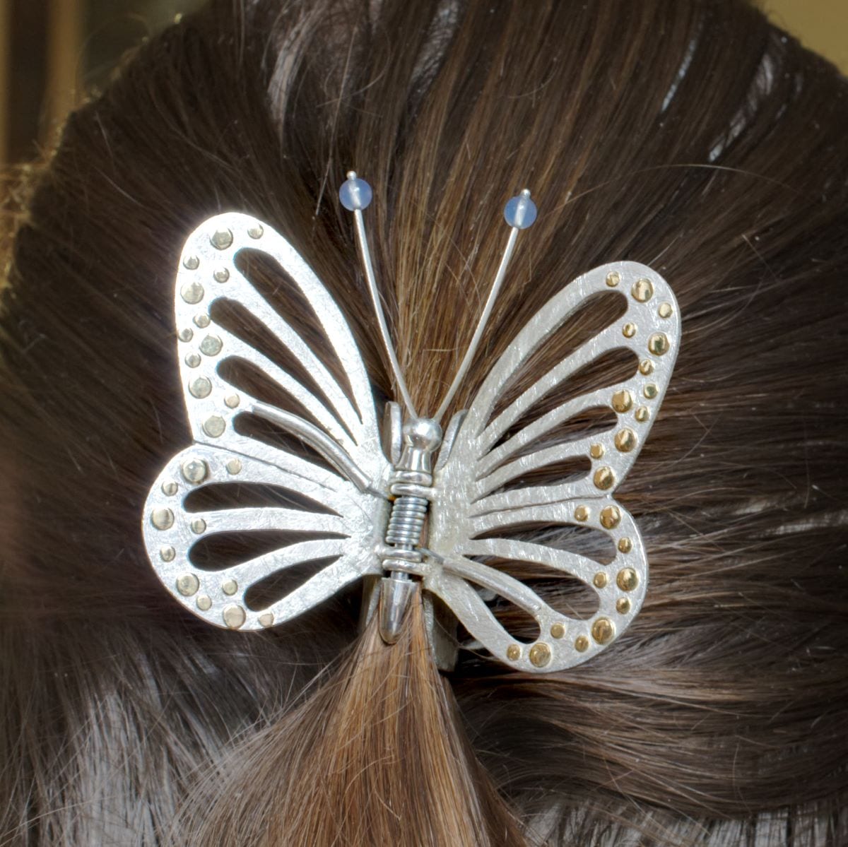 Haarspange zweifarbiger Schmetterling – Bild 10