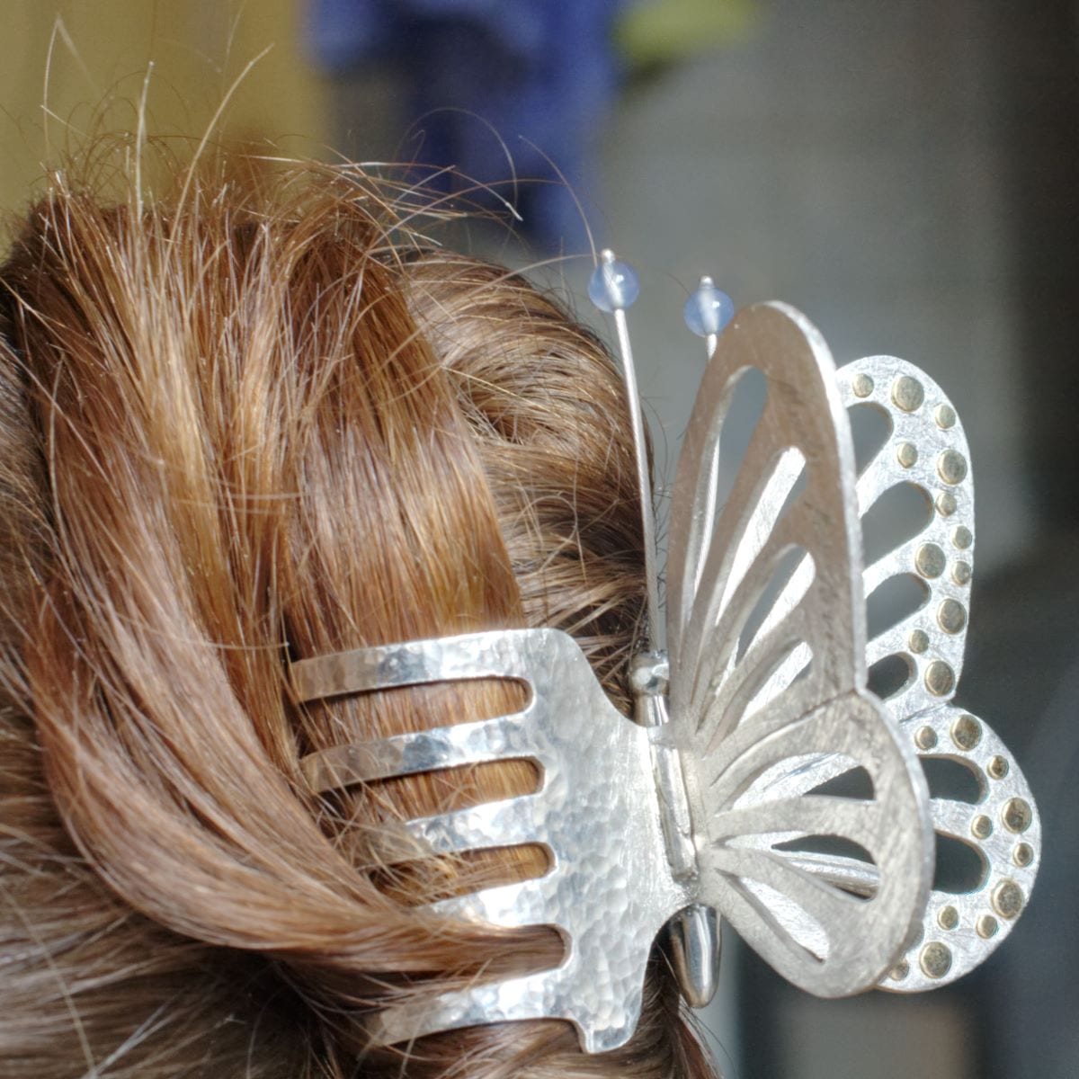 Haarspange zweifarbiger Schmetterling – Bild 16