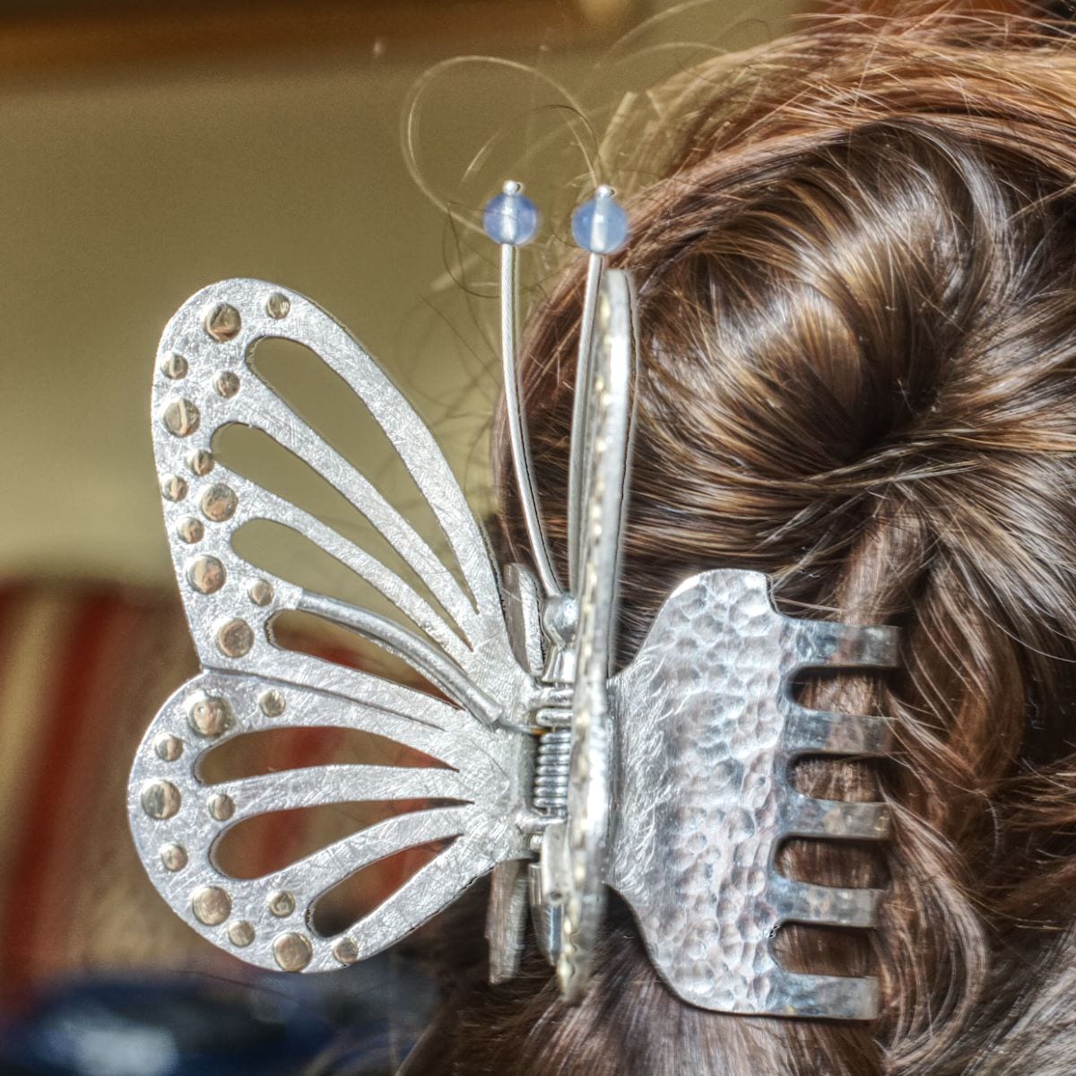 Haarspange zweifarbiger Schmetterling – Bild 18