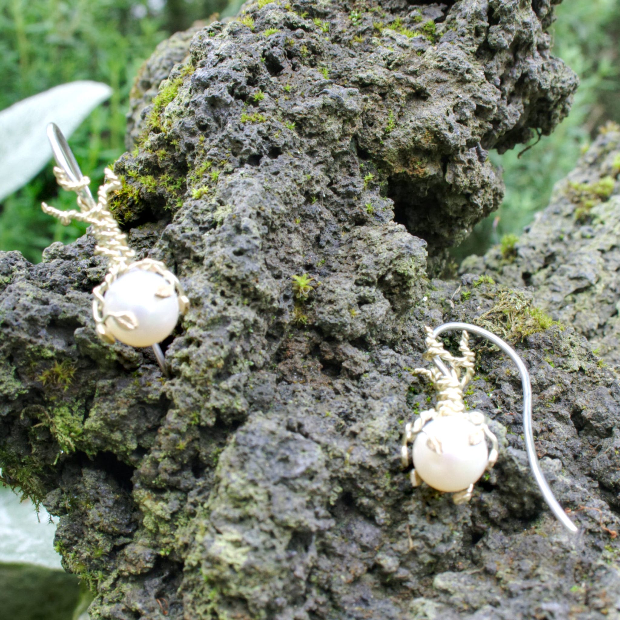 Ohrringe Lebensbaum-Perle – Bild 4