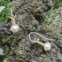 Ohrringe Lebensbaum-Perle