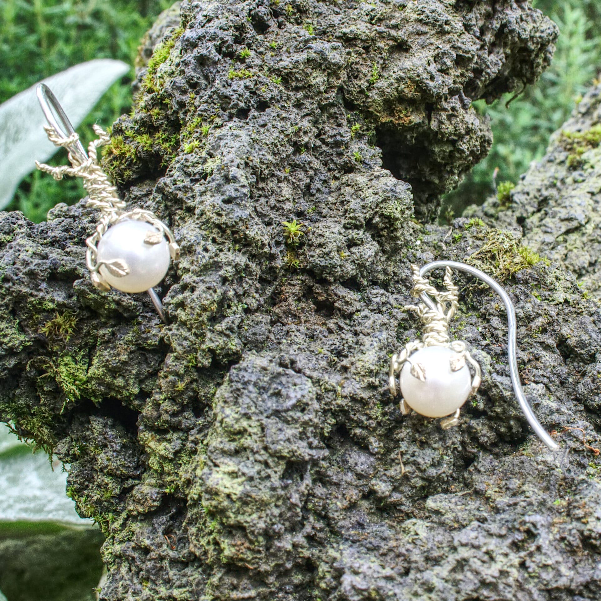 Ohrringe Lebensbaum-Perle – Bild 2