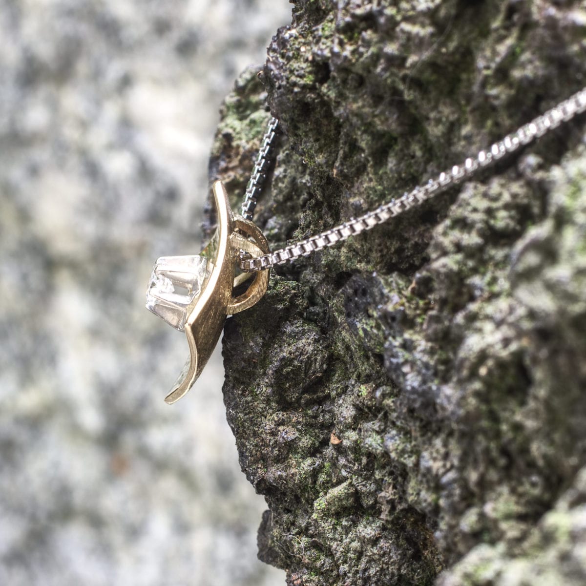 Ohrringe und Anhänger Quadrat Häkeldraht – Bild 4