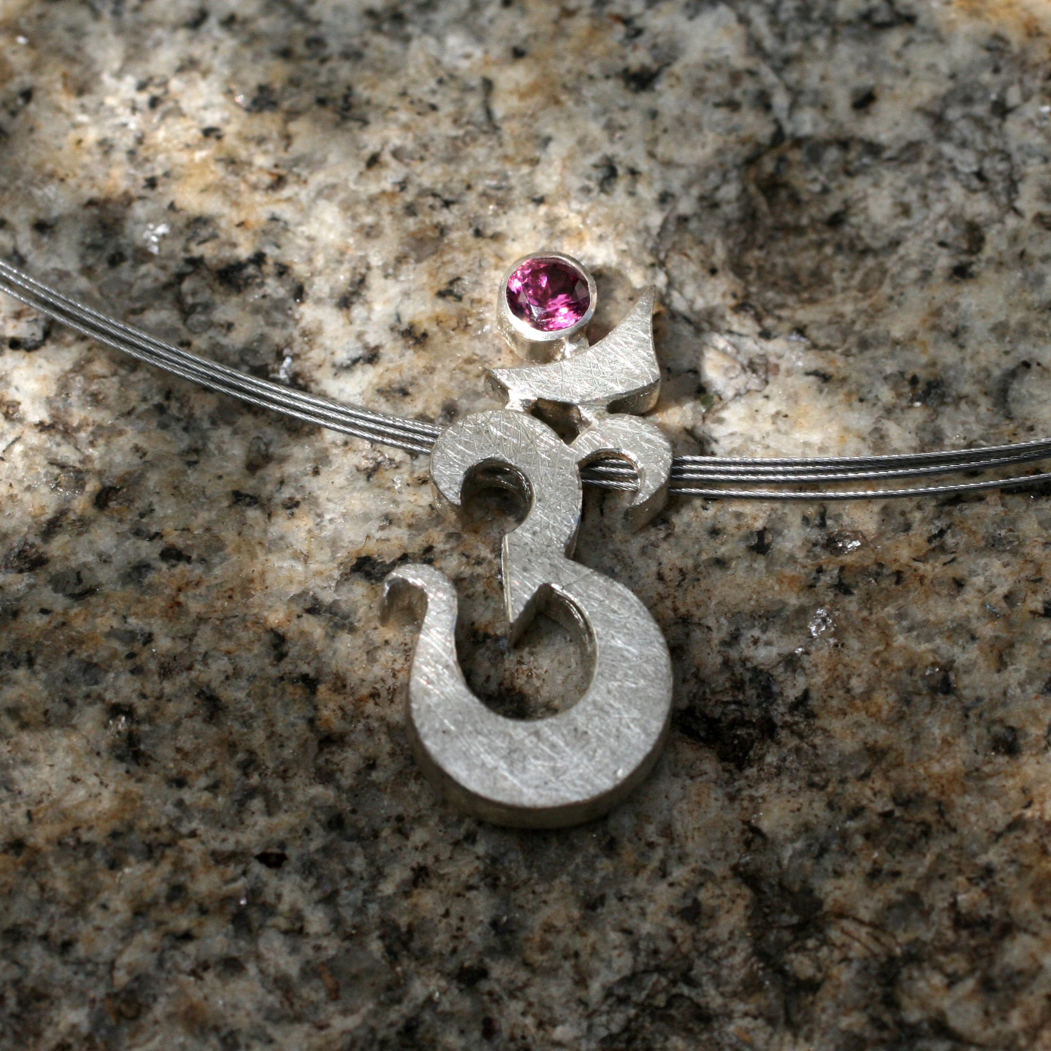 Om Silber mit rosa Turmalin – Bild 2