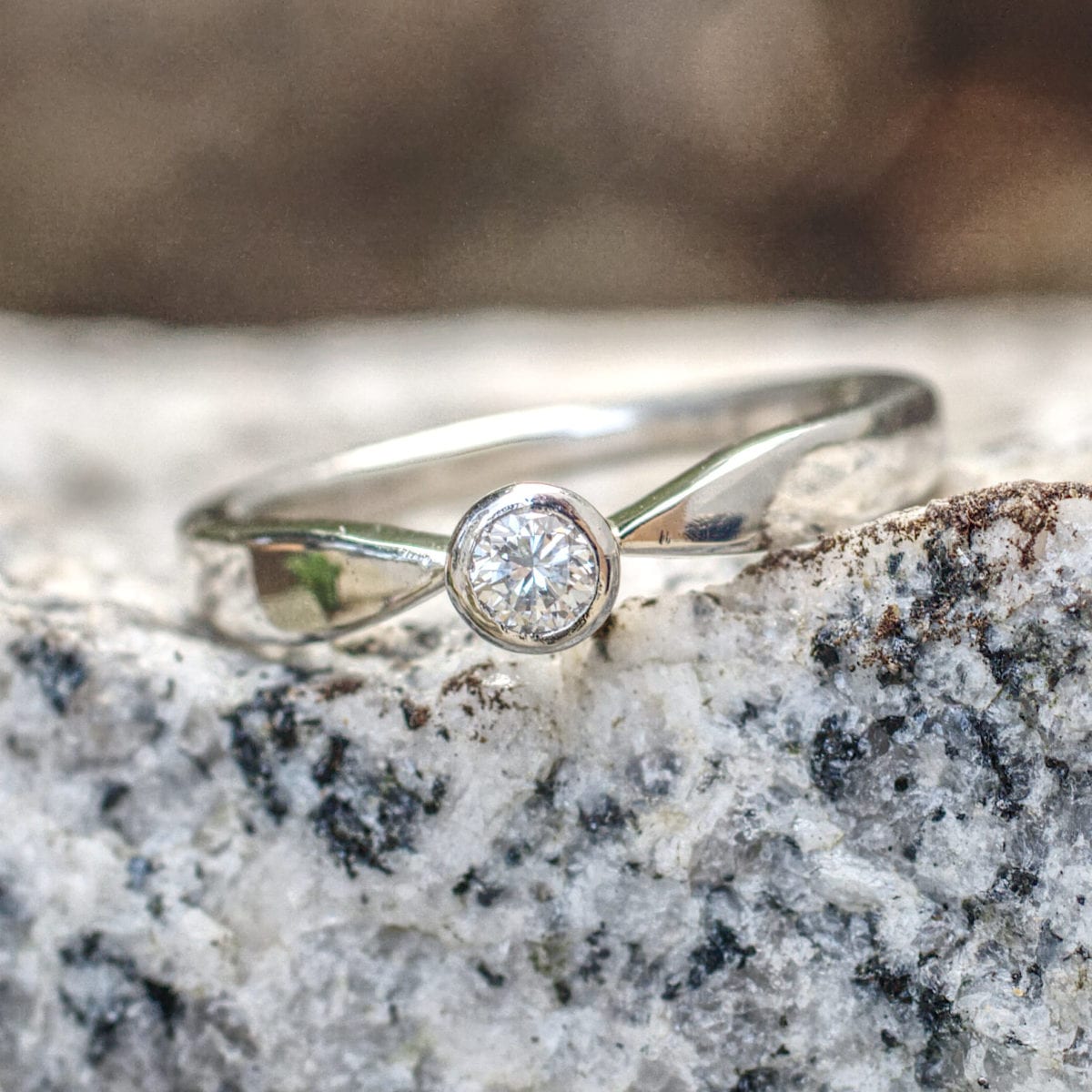 Platin Solitär – Bild 7