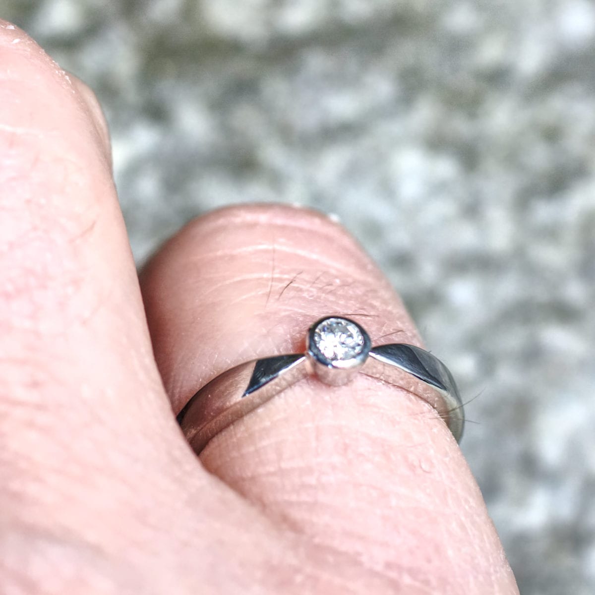 Platin Solitär – Bild 3