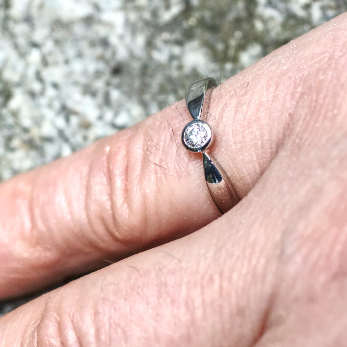 Platin Solitär – Bild 4