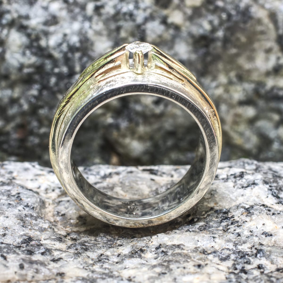 Silberschiene mit aufgesetztem Goldring – Bild 6