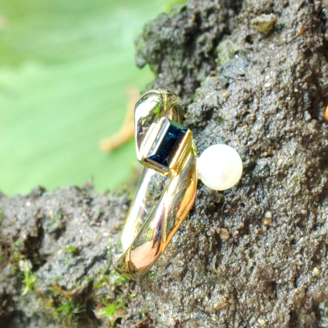 Ring Saphir-Perle – Bild 7
