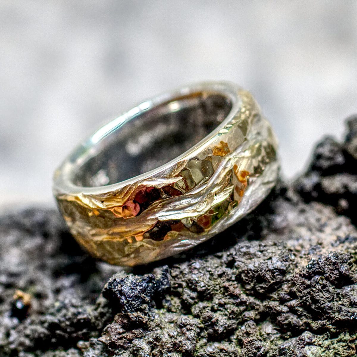 Ehering mit zwei Goldstreifen – Bild 2