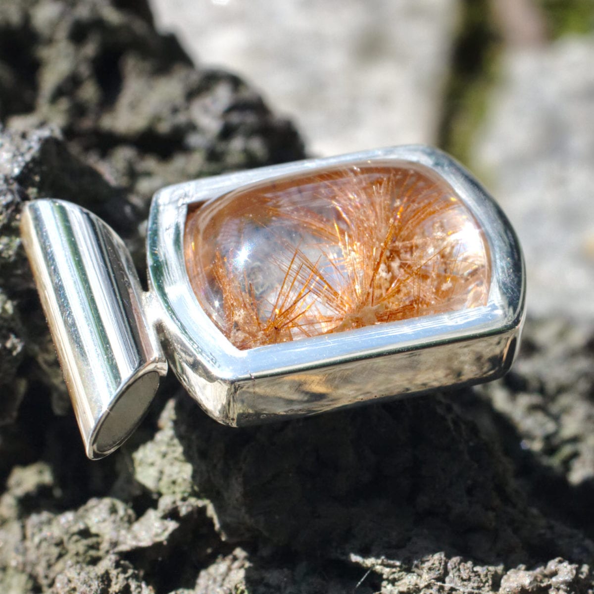 Anhänger mit Rutilquarz – Bild 2