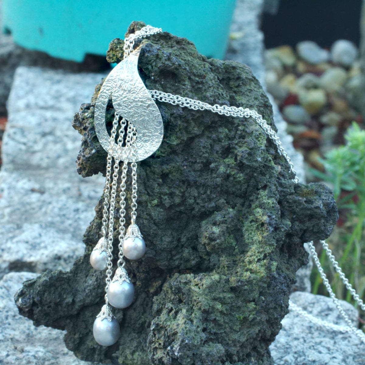 Collier 4 Perlen – Bild 5