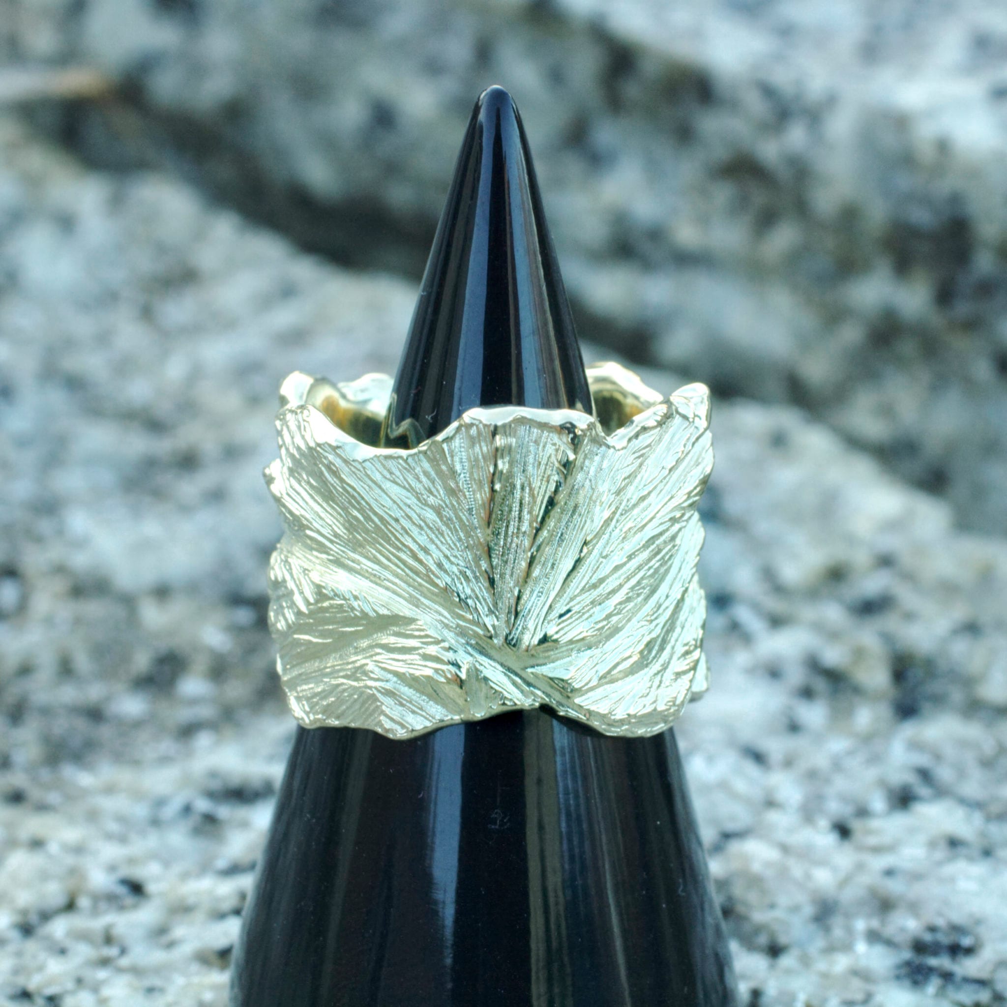 Goldring Blattstruktur – Bild 2