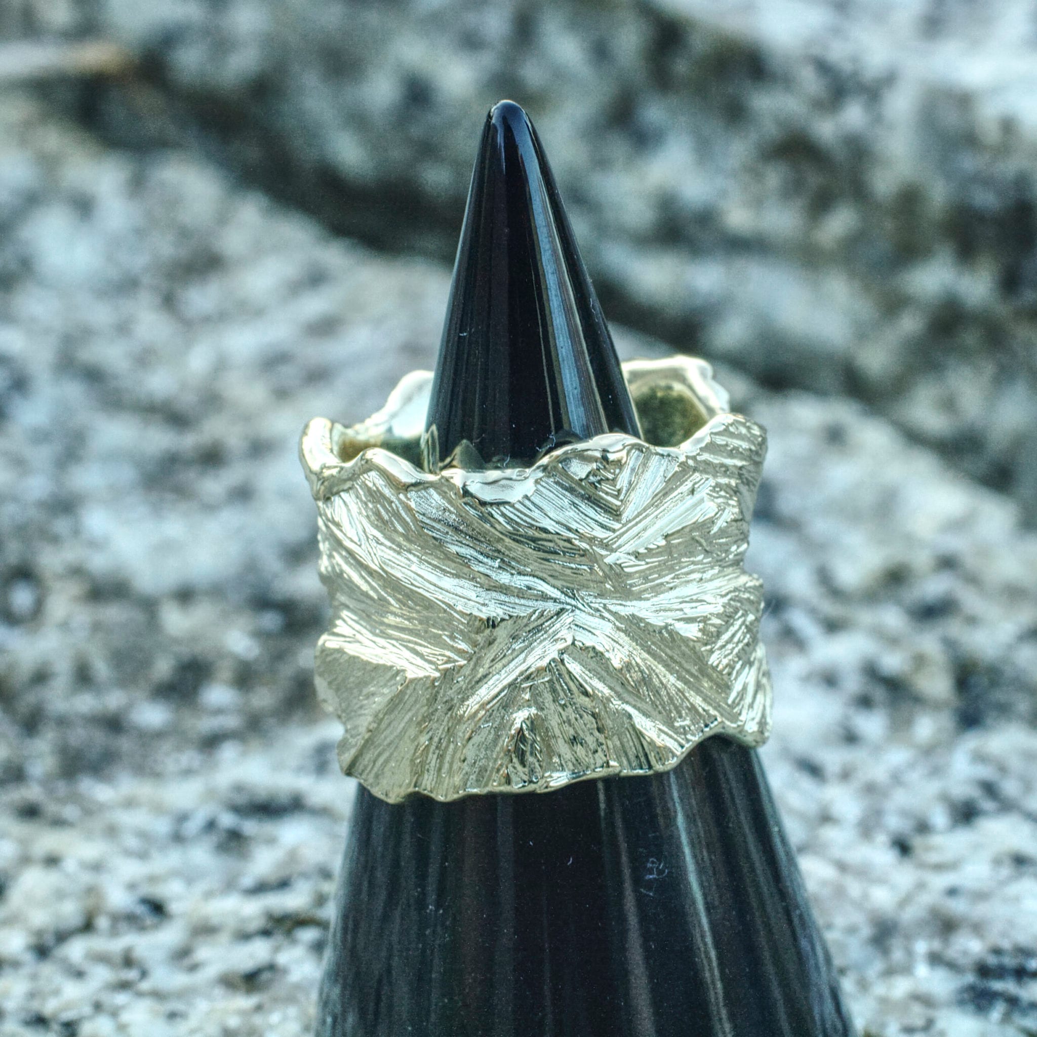 Goldring Blattstruktur – Bild 17