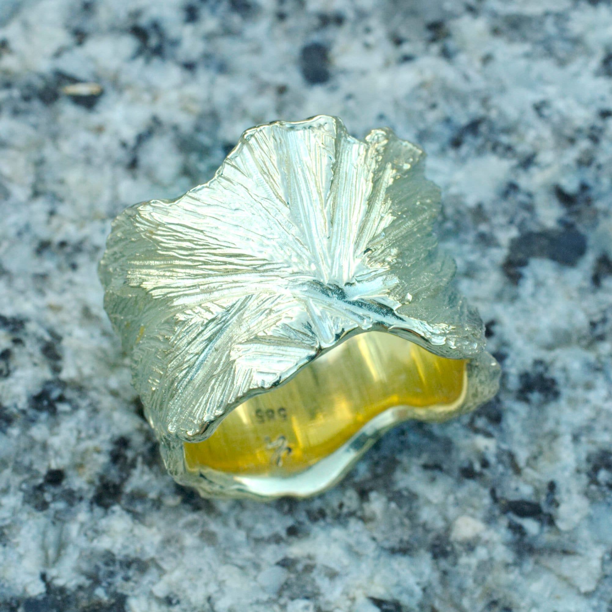 Goldring Blattstruktur – Bild 13