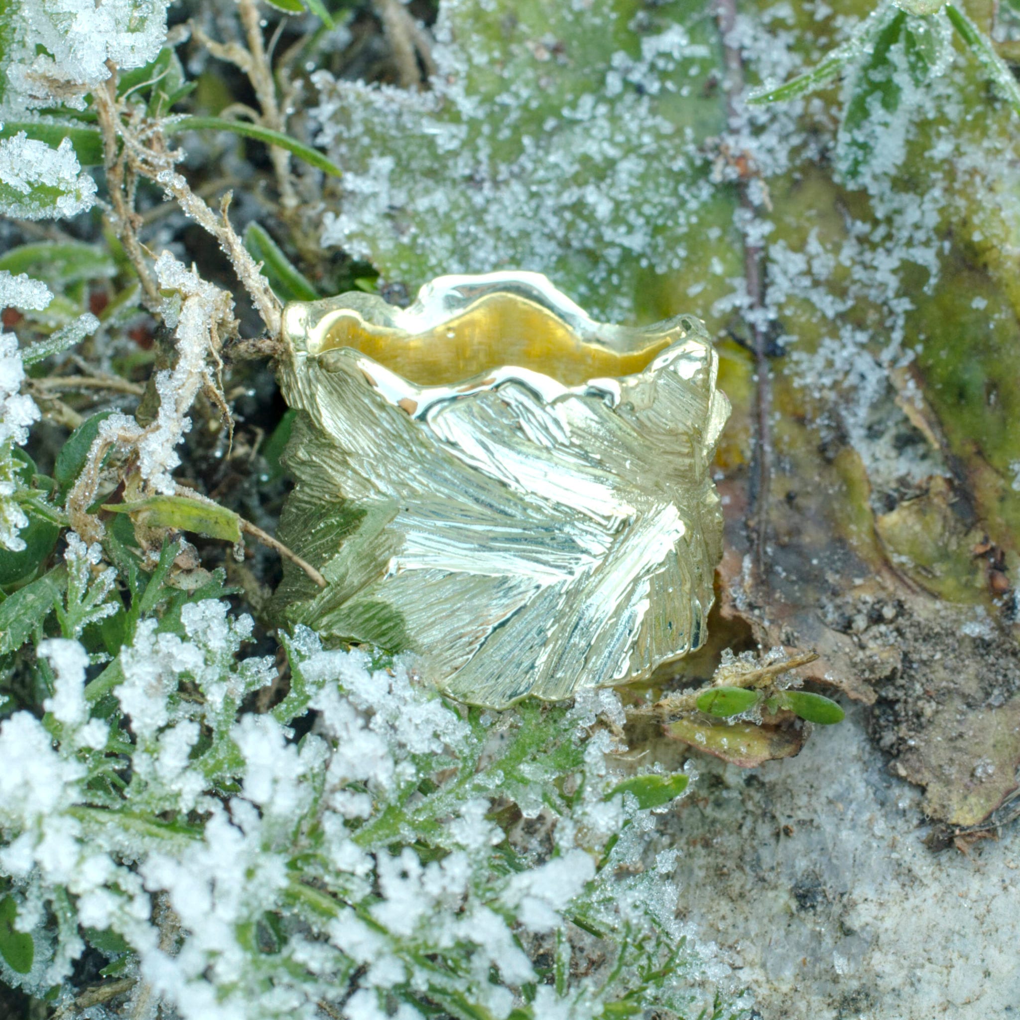 Goldring Blattstruktur – Bild 7