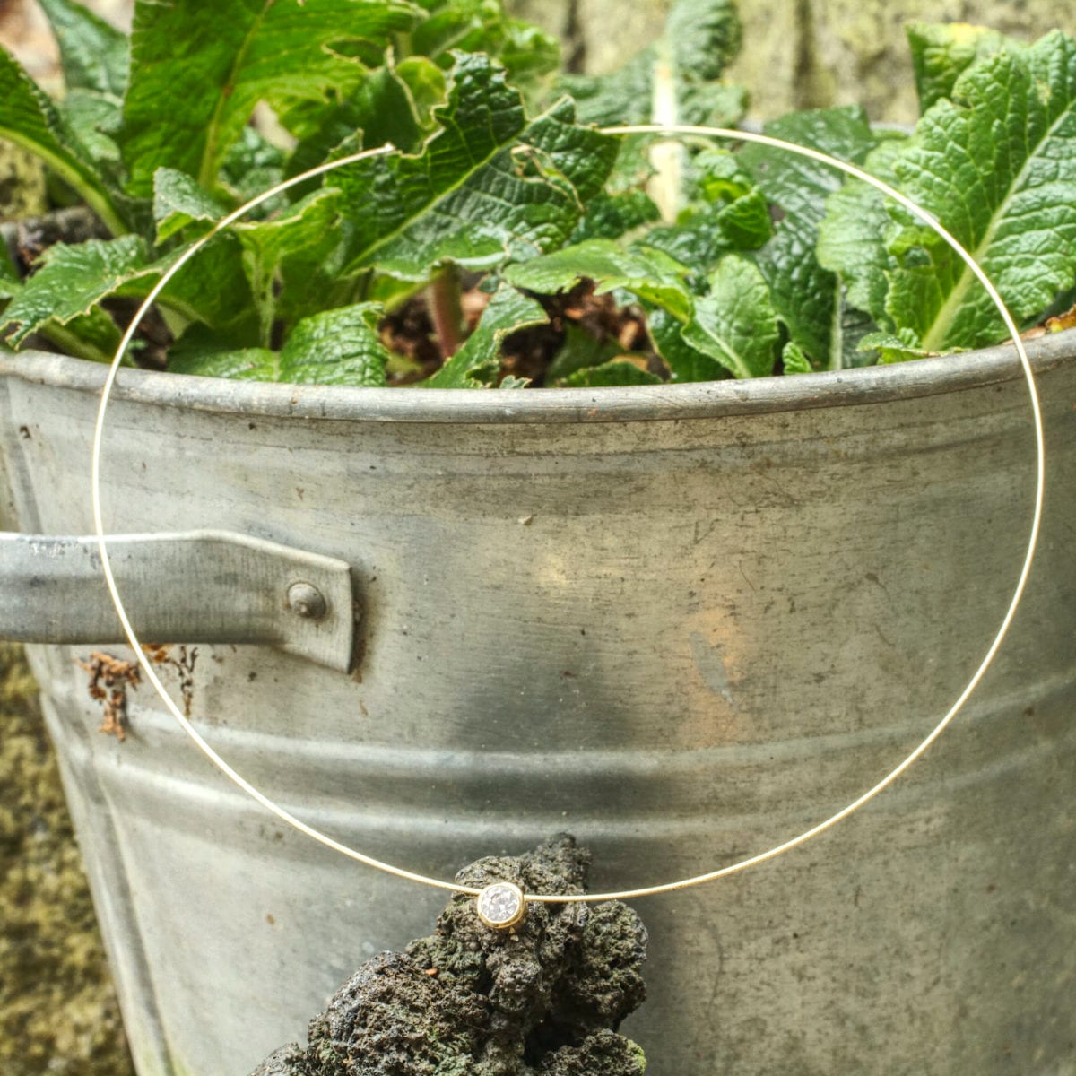 Goldsaite mit Brillant – Bild 2