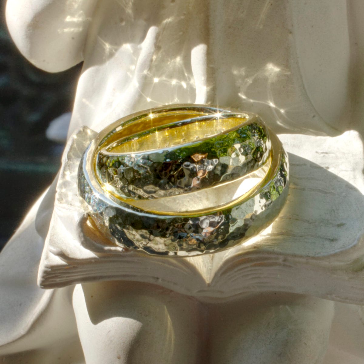 Trauringe Hammerschlag selbstgeschmiedet – Bild 3