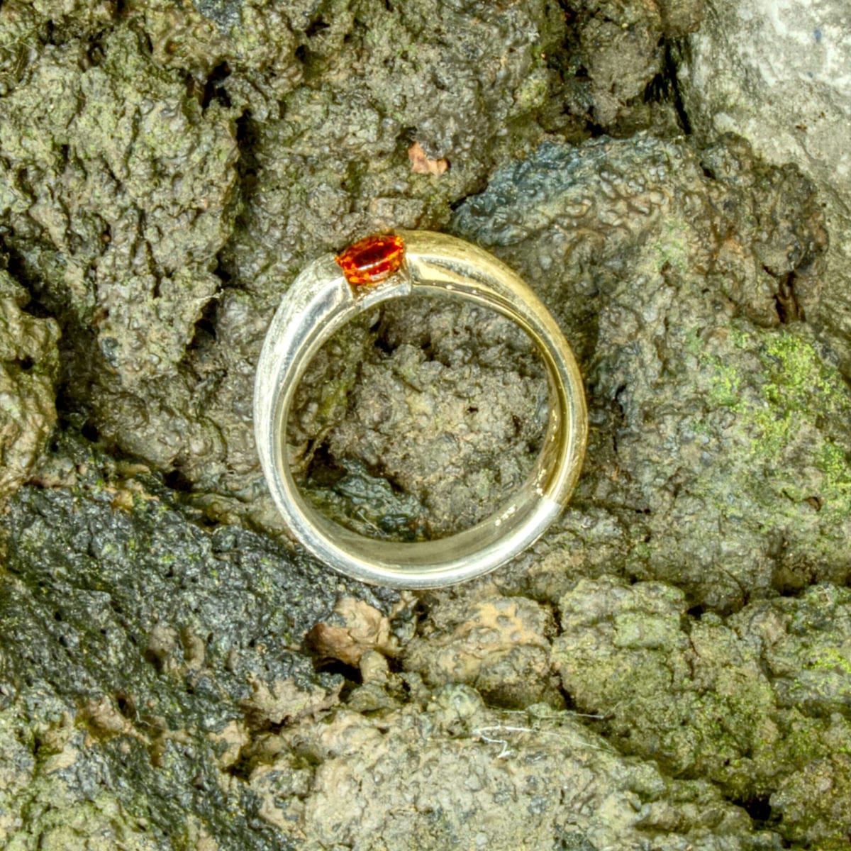 Zweifarbiger Ring Spessartin – Bild 12