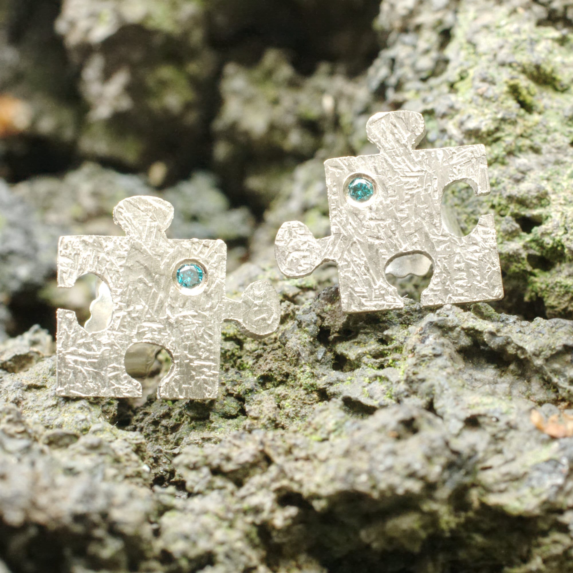 Ohrstecker Puzzleteile – Bild 6