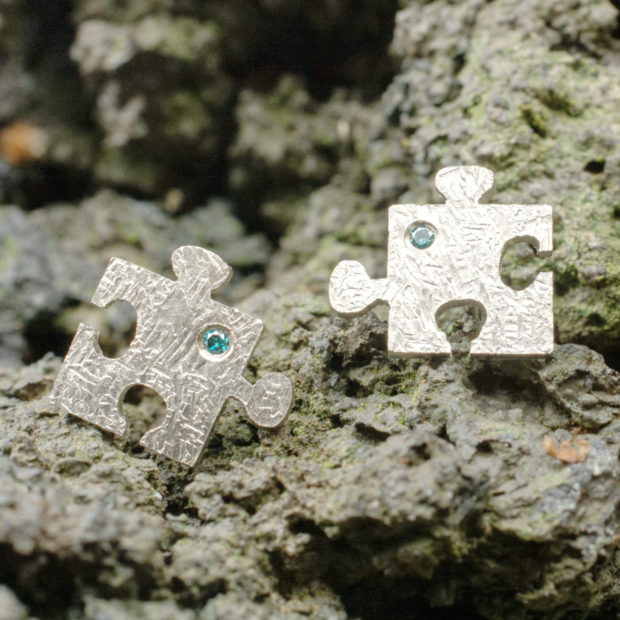 Ohrstecker Puzzleteile – Bild 5