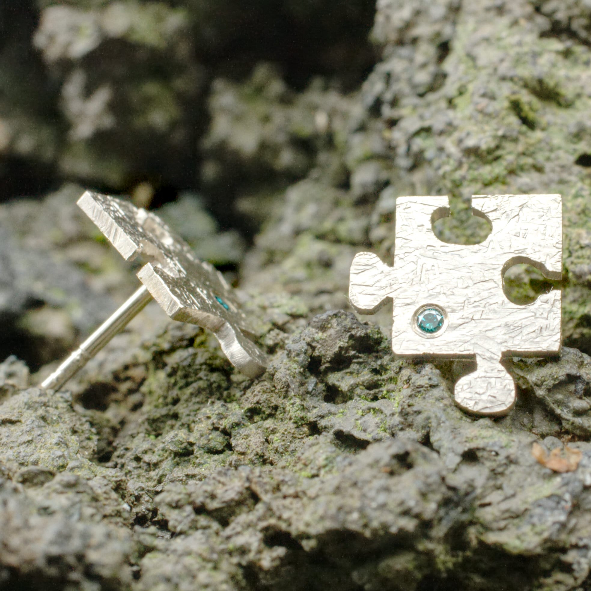 Ohrstecker Puzzleteile