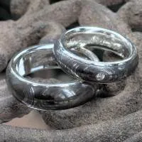 Augendamastringe mit Silberauskleidung