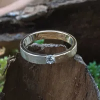 Brillantspannring zweifarbig