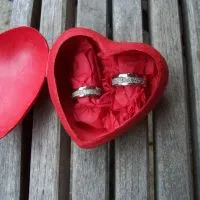 Trauringe/Eheringe mit Weißgoldstaub