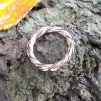 Kordelring aus Silber