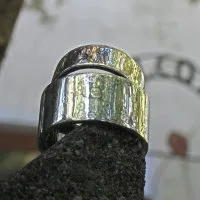 Silberringe mit Leopardenflecken